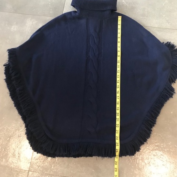 Poncho Navy Blue in Colour - One size - Picture 5 of 6